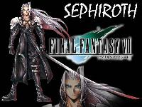 Sephiroth vor schwarzem Hintergrund