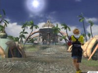 Tidus unter Palmen