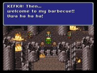 Kefka attackiert Figaro Castle