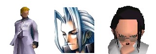 [Rufus, Sephiroth, Hojo]