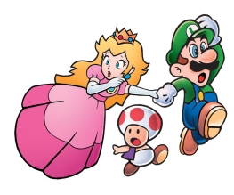 Peach, Toad et Luigi